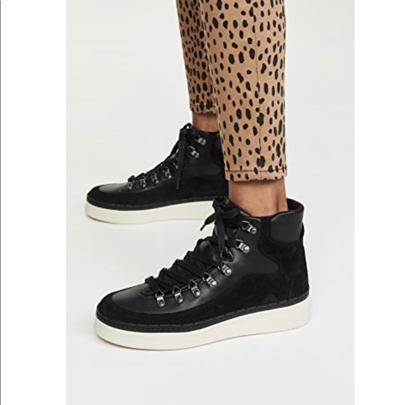 Ladies Vince Leather High Tops - Picture 7 of 8